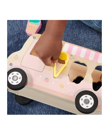 mattel Fisher-Price Wooden Ice Cream Shape Sorter, Skill Game