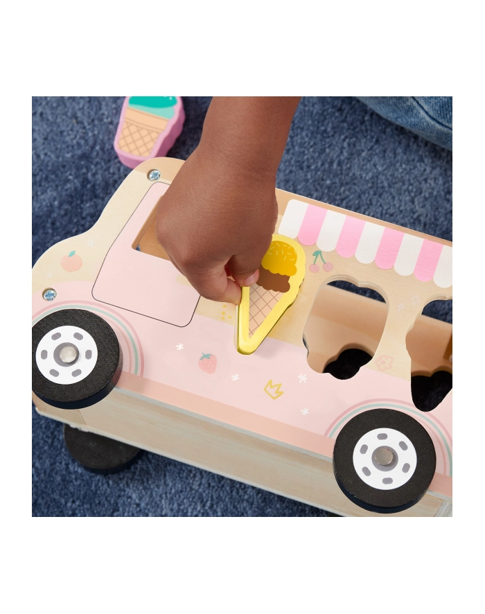 mattel Fisher-Price Wooden Ice Cream Shape Sorter, Skill Game główny