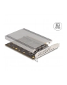 DeLOCK PCI Express x16 card to 4x internal NVMe M.2 Key, interface card (with heatsink and LED display) - nr 10