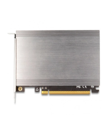 DeLOCK PCI Express x16 card to 4x internal NVMe M.2 Key, interface card (with heatsink and LED display)