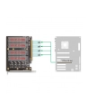 DeLOCK PCI Express x16 card to 4x internal NVMe M.2 Key, interface card (with heatsink and LED display) - nr 6