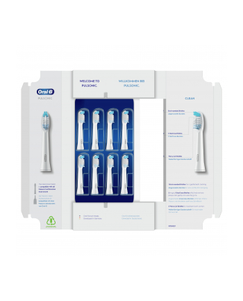 Braun Oral-B Pulsonic Clean 8er, brush head (BIAŁY)