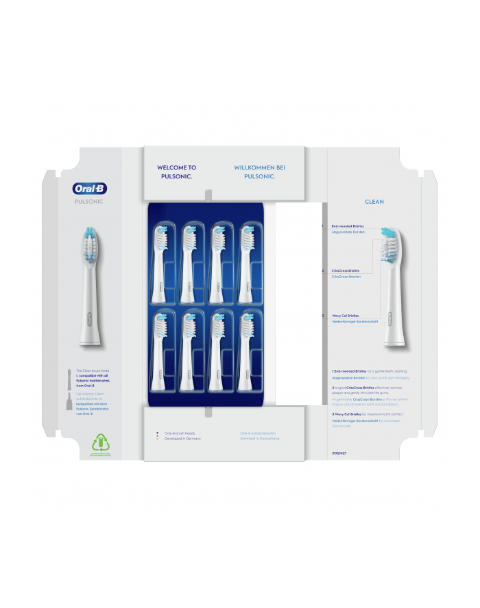 Braun Oral-B Pulsonic Clean 8er, brush head (BIAŁY) główny