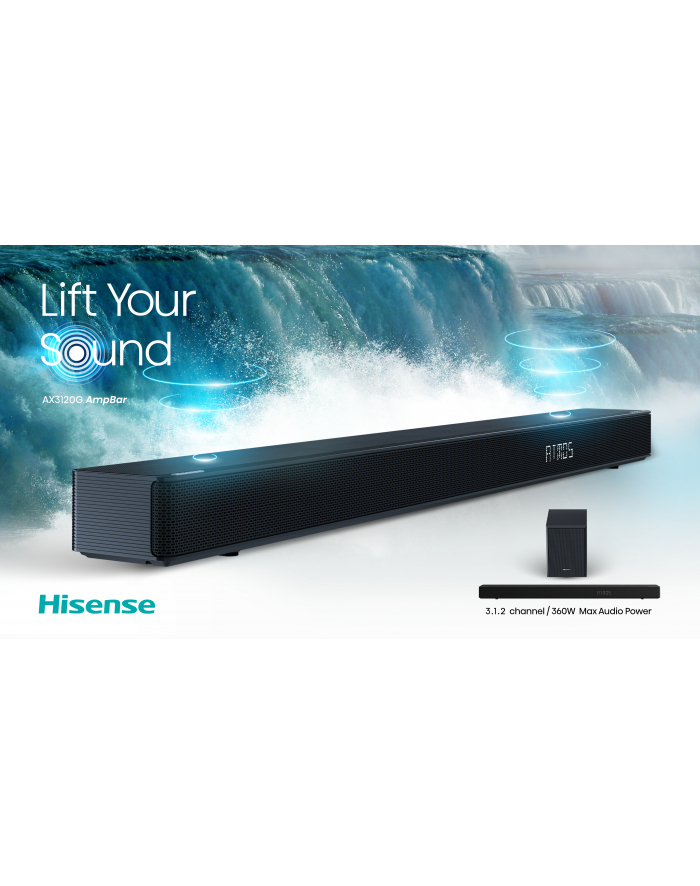 Hisense AX3120G, soundbar (black, Bluetooth 5.3, HDMI, Dolby Atmos) główny