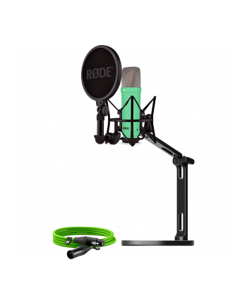 Rode Microphones NT1 Signature +XLR cable+Desktop Studio Arm, microphone (light green, bundle)