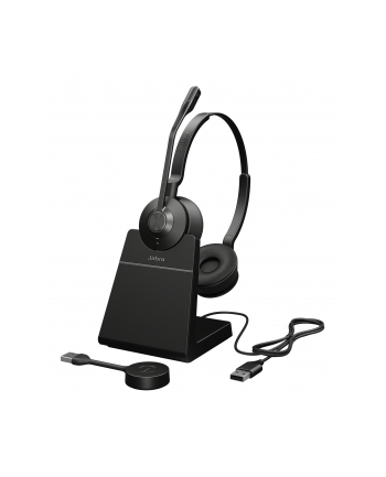 Jabra Engage 55 SE - USB-A UC Stereo, Headset (black, Stereo, USB-A, UC, with charging station)