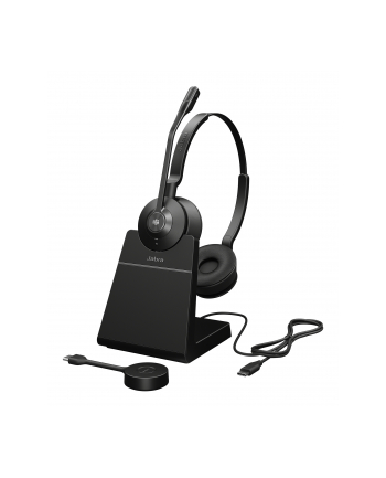 Jabra Engage 55 SE - USB-C MS Stereo, headset (black, stereo, USB-C, MS, with charging station)