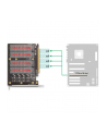 DeLOCK PCI Express x16 card to 4x internal NVMe M.2 Key, interface card (with heatsink and LED display) - nr 6