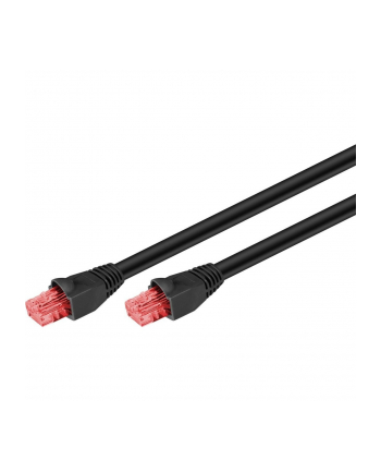 goobay CAT.6 outdoor patch cable U/UTP (black, 15 meters)