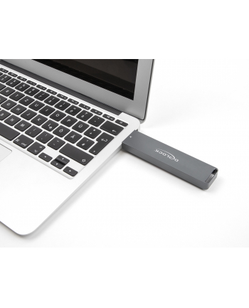 DeLOCK External Enclosure M.2 NVMe PCle SSD, SATA SSD, Drive Enclosure (grey, with USB Type A connector) nr 1