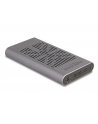 DeLOCK External USB 20 Gbps Enclosure for 2 x M.2 NVMe PCIe SSD, Drive Enclosure (Gray, Bootable, Plug ' Play) - nr 15