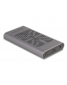 DeLOCK External USB 20 Gbps Enclosure for 2 x M.2 NVMe PCIe SSD, Drive Enclosure (Gray, Bootable, Plug ' Play) - nr 20
