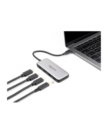 DeLOCK USB 10 Gbps USB Type-C Hub with 4 x USB Type-C, USB hub (grey) nr 1