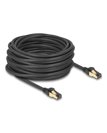 DeLOCK RJ-45 network cable Cat.6a S/FTP, with Cat.7 raw cable (black, 15 meters, 600 MHz, suitable for industrial and outdoor use)