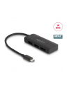 DeLOCK USB-C > 3x DisplayPort Splitter MST 4K 60Hz (black, 15cm) - nr 1