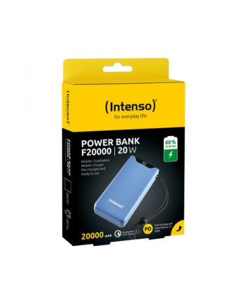 Intenso Powerbank F20000 Blue (blue, 20,000 mAh, PD 3.0, Quick Charge 3.0)