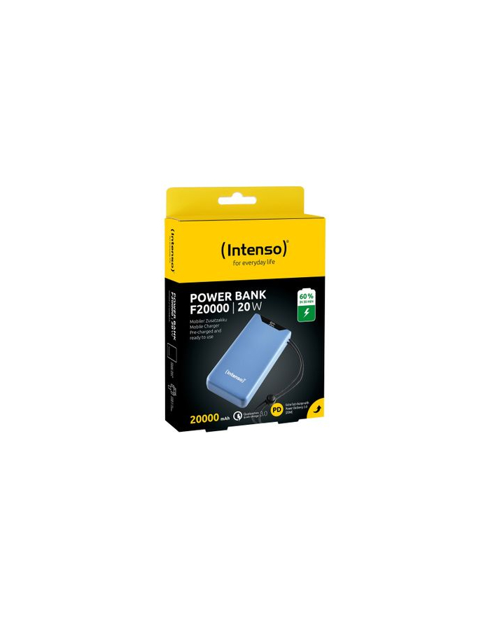 Intenso Powerbank F20000 Blue (blue, 20,000 mAh, PD 3.0, Quick Charge 3.0) główny