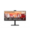 lg electronics LG 34BA85QE-B.AEU, LED monitor - 34 - black, UWQHD, IPS, curved, full HD webcam/microphone - nr 80