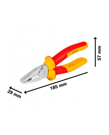 bosch powertools Bosch VDE combination pliers Professional 180mm (red/yellow)