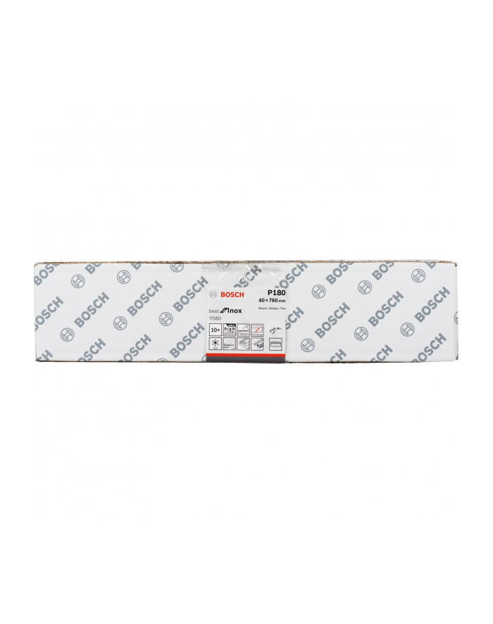 bosch powertools Bosch sanding belt Y580 Best for Inox, 40x760mm, K180 (10 pieces, for pipe belt sander) główny
