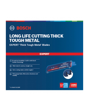 bosch powertools Bosch Expert sabre saw blade 'Thick Tough Metal' S 955 CHC, 10 pieces (length 150 mm) nr 1