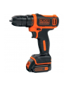 BLACK+DECKER cordless drill/screwdriver BDODD12KA, 10.8Volt (black/orange, Li-ion battery 1.5Ah, case) - nr 1