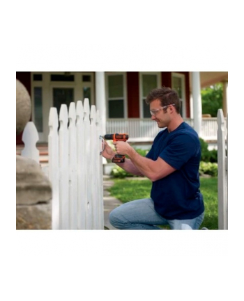 BLACK+DECKER cordless drill/screwdriver BDODD12KA, 10.8Volt (black/orange, Li-ion battery 1.5Ah, case)