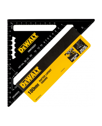 DEWALT Speed Square 18cm Angle Finder (Black)