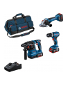 bosch powertools Bosch Cordless Combo Kit GSB 18V-45 + GWS 18V-10 + GBH 18V-22, hammer drill (blue, 2x Li-Ion battery 5.0Ah, 1x Li-Ion battery ProCORE18V 5.5Ah, tool bag) - nr 7