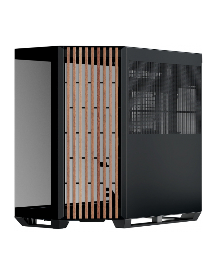 APNX V1-W-BK-v1, Tower case (black/wood, tempered glass x 2) główny