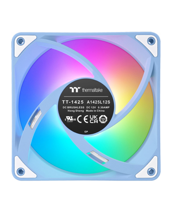 Thermaltake CT140 EX Reverse ARGB Sync PC Cooling Fan (Light Blue, Pack of 3, 140 mm)