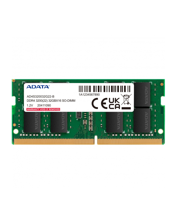 ADATA DDR4 - 16GB - 3200 - CL - 22, Single RAM (black, GD4S3200316G-SMI, Gold Tray) główny