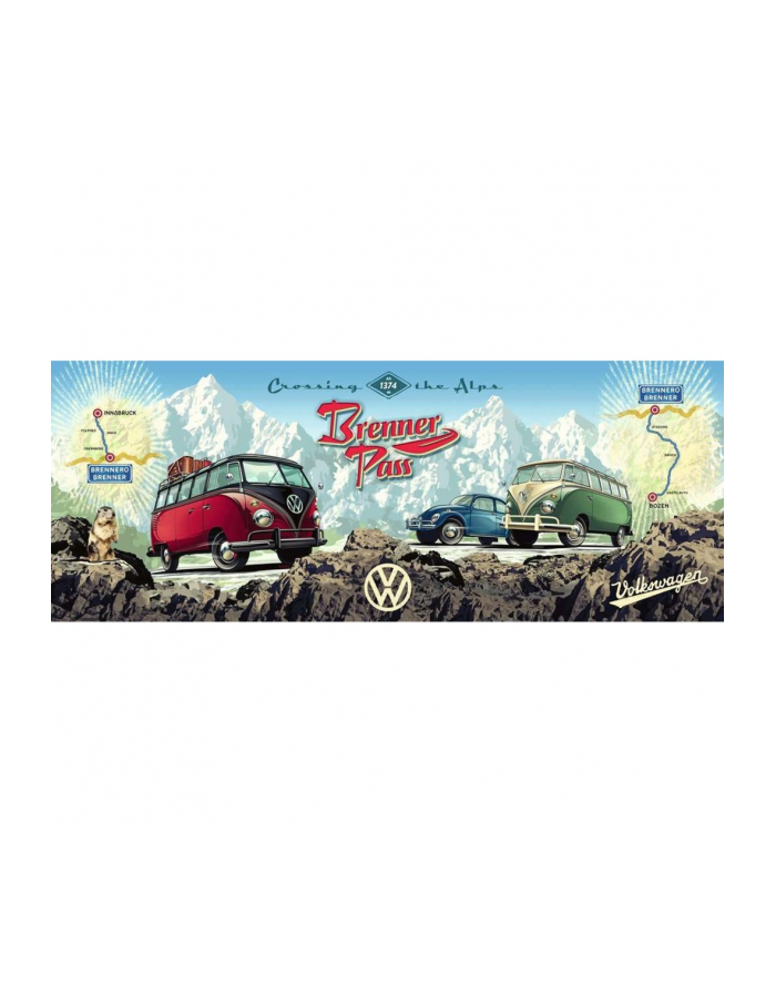 Ravensburger Puzzle Panorama - With the Bulli over the Brenner (1000 pieces) główny