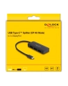 DeLOCK USB-C > 3x DisplayPort Splitter MST 4K 60Hz (black, 15cm) - nr 2