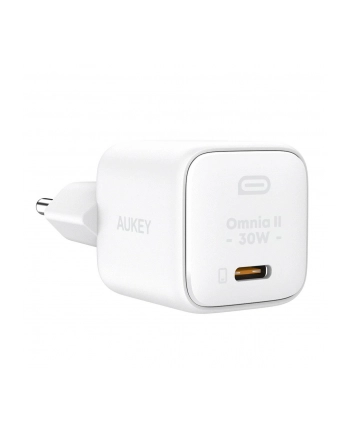 aukey PA-B1L White Omnia II Mini ładowarka sieciowa 1xUSB-C PowerDelivery 30W 5A