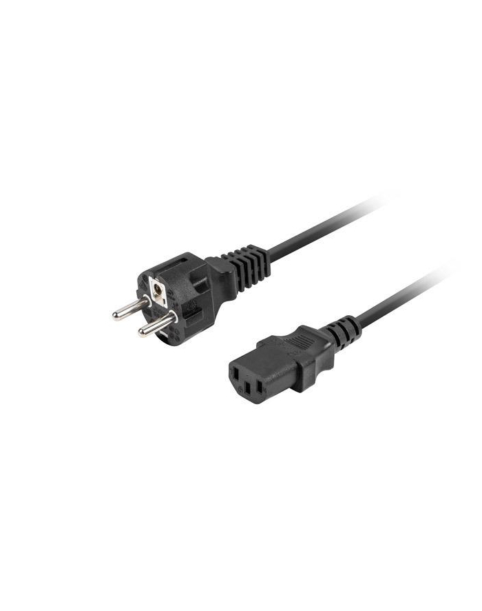 lanberg Kabel zasilający CCE 7/7 - IEC 320 C13 2M VDE prosty czarny główny