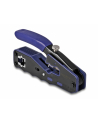 DeLOCK Crimping pliers for 8P/ RJ45 MODULARNY plugs, crimping pliers (black/blue, with blade and stripper (Easy-Connect)) - nr 4