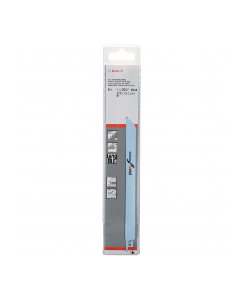 bosch powertools Bosch sabre saw blade S 1122 EF Flexible for Metal, 25 pieces (length 200 mm)