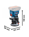 bosch powertools Bosch cordless edge router GKF 18V-8 Professional solo, 18Volt (blue/black, without battery and charger, in L-BOXX) - nr 6
