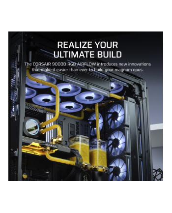 Corsair iCUE LINK 9000D Airflow, Big-Tower Case (black, tempered glass)