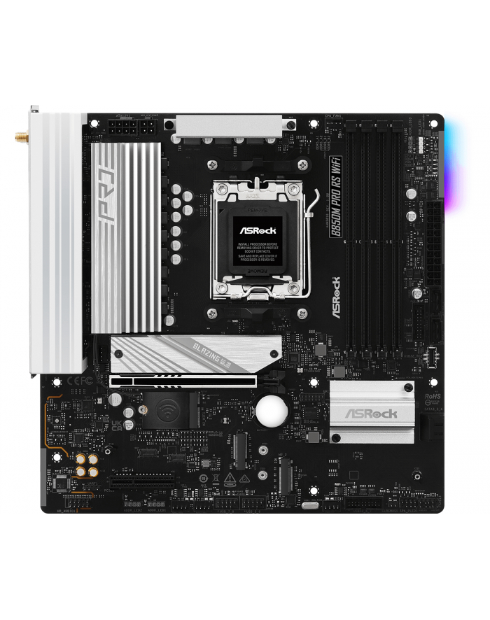 asrock Płyta główna B850M PRO RS WIFI AM5 4DDR5 mATX główny