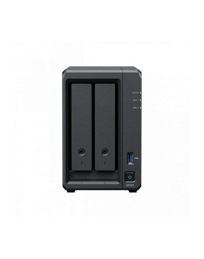 synology Serwer NAS DP320 AMD R1600 1x8GB 2x8TB 8GB RAM 3Y główny