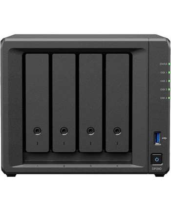 synology Serwer NAS DP340 AMD R1600 16GB 4x8TB 2x400G 3Y