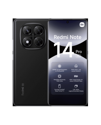 Smartfon Xiaomi Redmi Note 14 Pro 5G 8/256GB Midnight Black