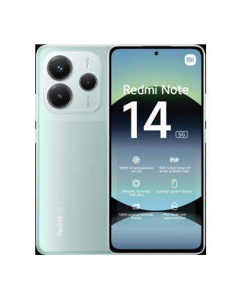 Smartfon Xiaomi Redmi Note 14 5G 8/256GB Coral Green