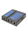 digitus Tester kabli sieciowych i komunikacyjnych LED, kat.5e-kat.6A, (RJ45, RJ12, RJ11), Auto-Scan z PoE - nr 28
