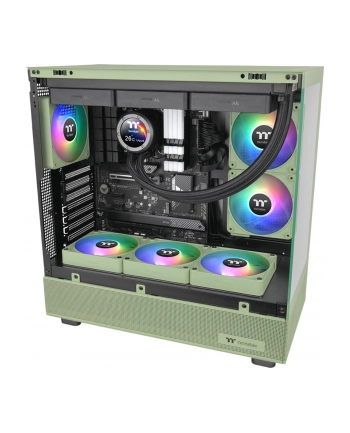 Thermaltake CT120 EX Reverse ARGB Sync PC Cooling Fan, Case Fan (Light Green, Pack of 3)