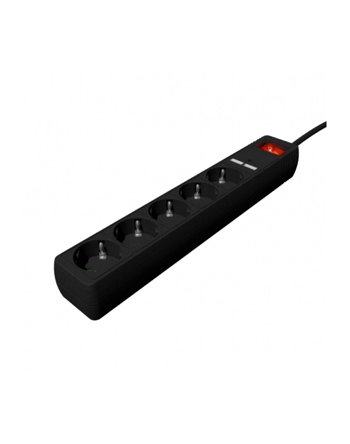 GEMBIRD ENERGENIE SPG5-U2-5 listwa zasilająca z USB 5 gniazd + 2x USB 2A 1.5m czarna główny