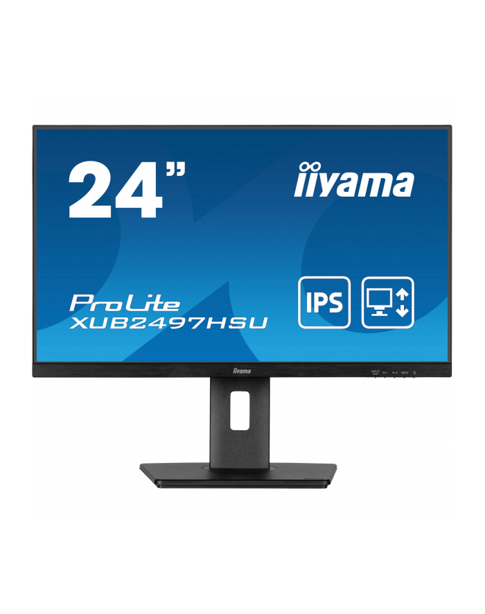 IIYAMA XUB2497HSU-B2 24inch IPS FHD 100Hz Adaptive Sync 300cd/m2 1ms HDMI DP 2xUSB 2.0 Speakers 15cm Height Adj. Stand (P) główny