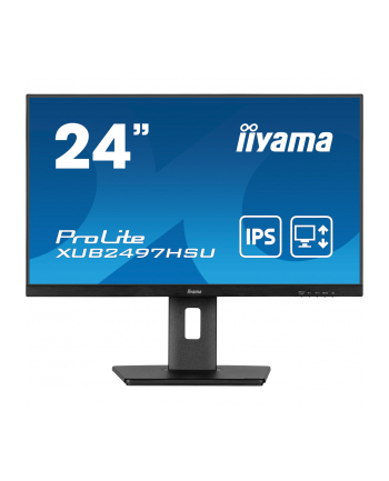 IIYAMA XUB2497HSU-B2 24inch IPS FHD 100Hz Adaptive Sync 300cd/m2 1ms HDMI DP 2xUSB 2.0 Speakers 15cm Height Adj. Stand (P)